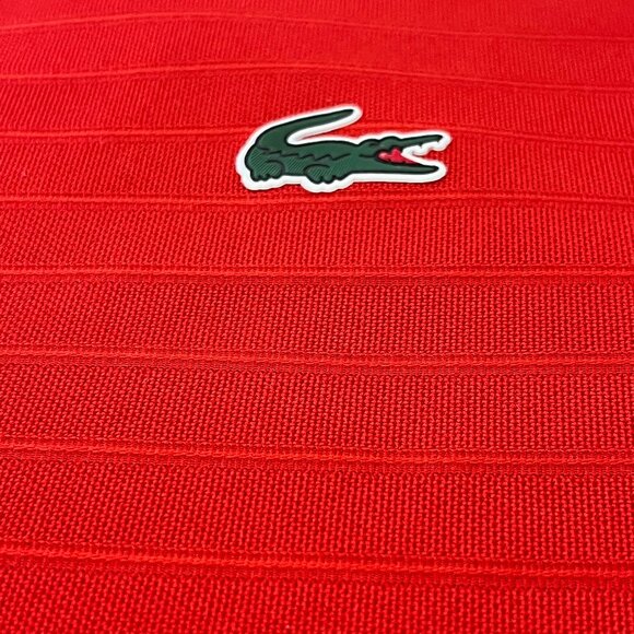 Lacoste Men's SPORT Textured Breathable Four-Button Golf Polo Jacquard Jersey - Picture 2 of 6